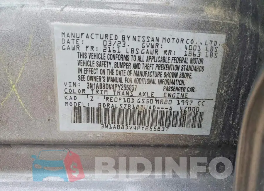 3N1AB8DV4PY255837 Photo# 12