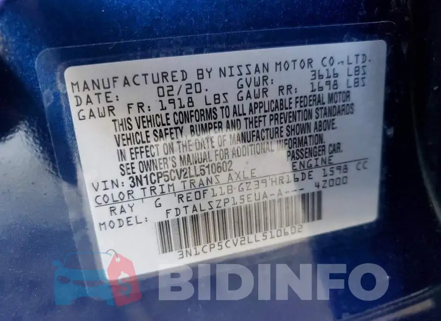 3N1CP5CV2LL510602 Photo# 13