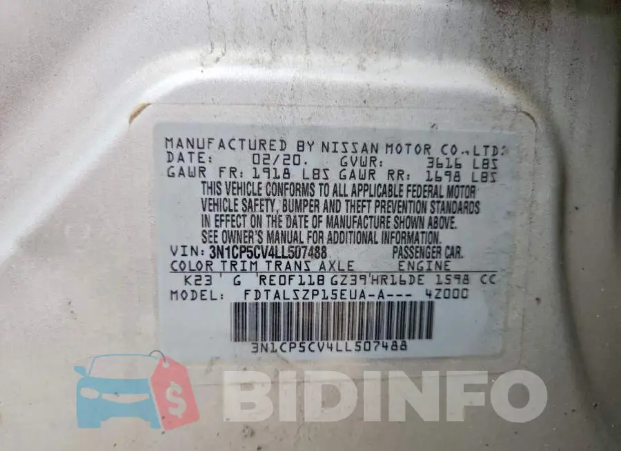3N1CP5CV4LL507488 Photo# 13