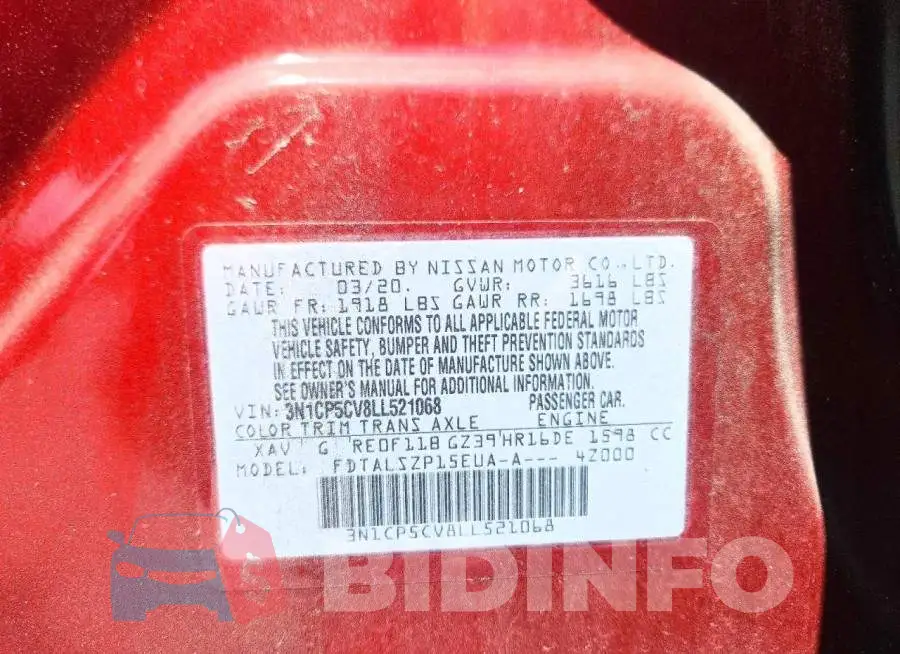3N1CP5CV8LL521068 Photo# 14