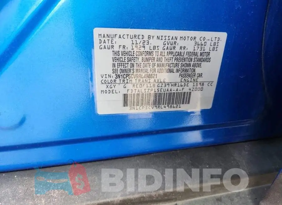 3N1CP5CV9RL498621 Photo# 12