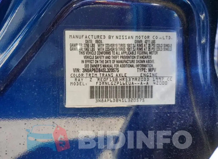 3N8AP6DB4SL320575 Photo# 12