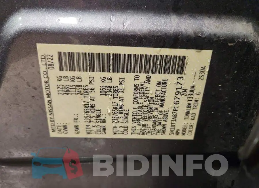 5N1BT3AB7PC679173 Photo# 14