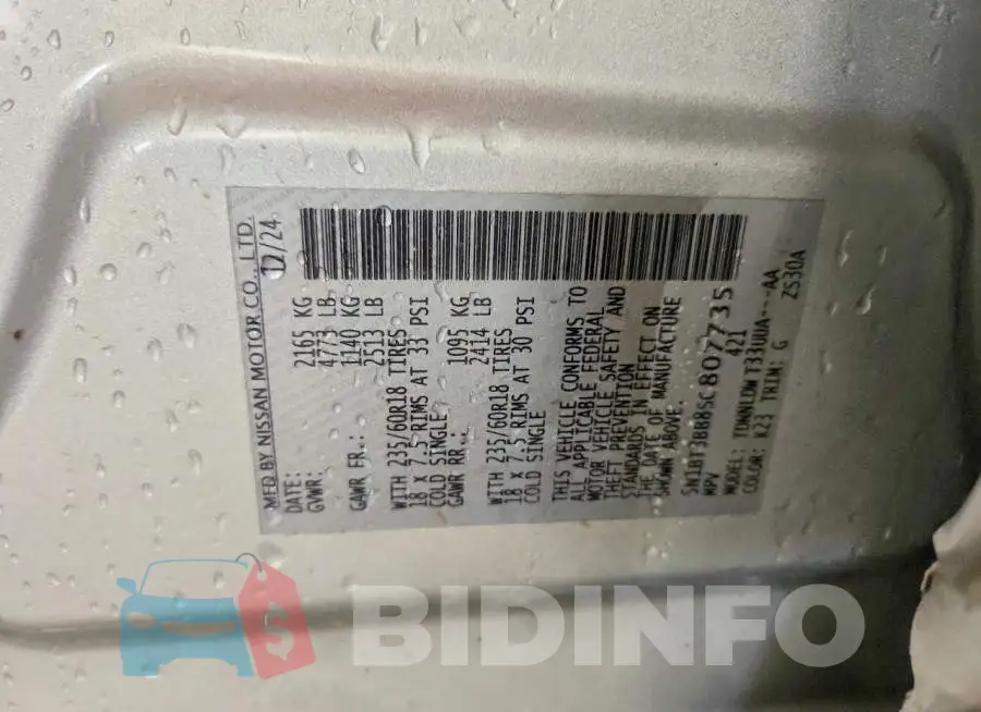 5N1BT3BB8SC807735 Photo# 14