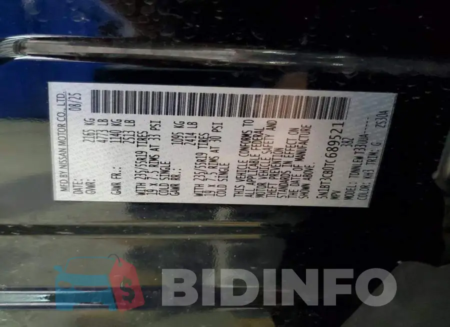 5N1BT3CB0TC689521 Photo# 13