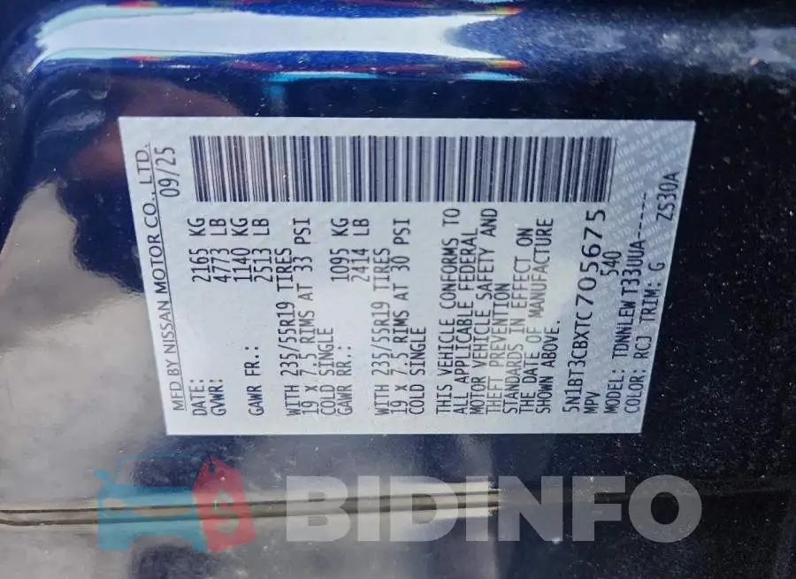 5N1BT3CBXTC705675 Photo# 14