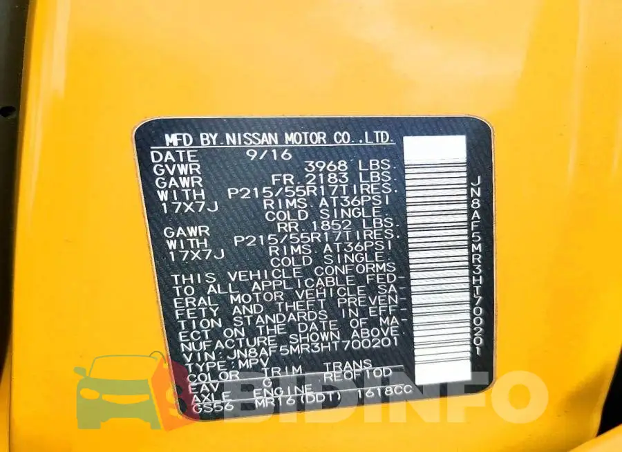 JN8AF5MR3HT700201 Photo# 13