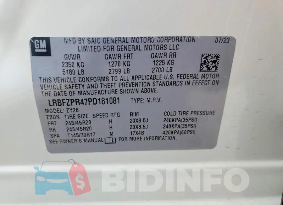 LRBFZPR47PD181081 Photo# 13
