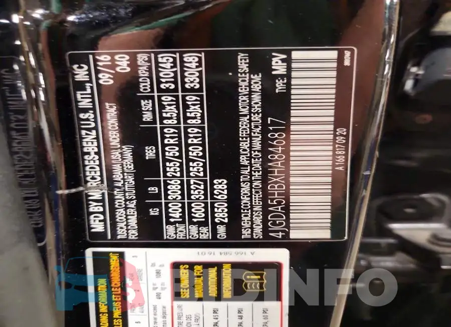 4JGDA5HBXHA846817 Photo# 14
