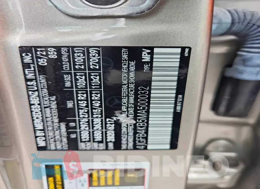 4JGFB4KB5MA500032 Photo# 13