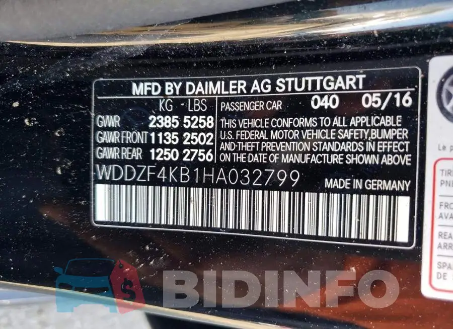 WDDZF4KB1HA032799 Photo# 12