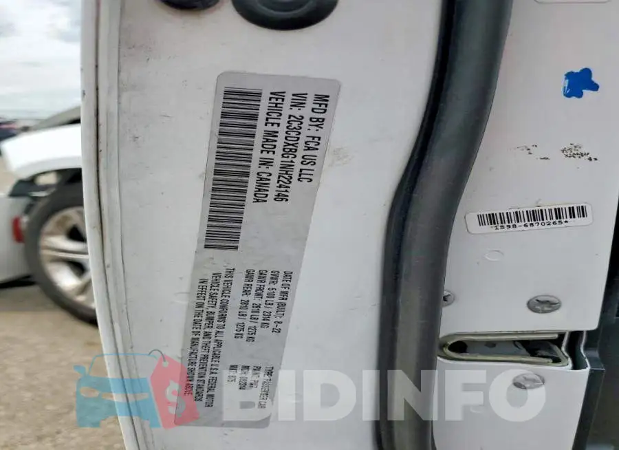 2C3CDXBG1NH224146 Photo# 12