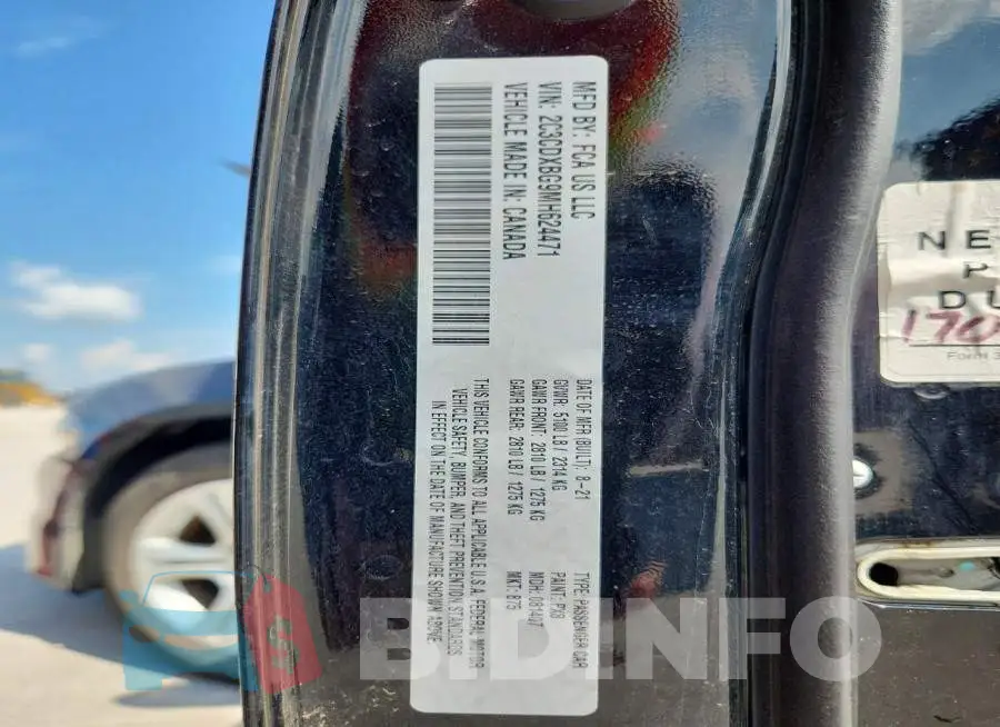 2C3CDXBG9MH624471 Photo# 12