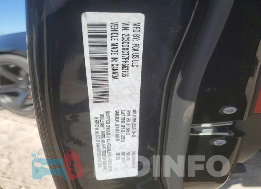 2C3CDXCT7PH663706 Photo# 12