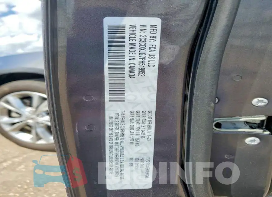 2C3CDXJG7PH519952 Photo# 12