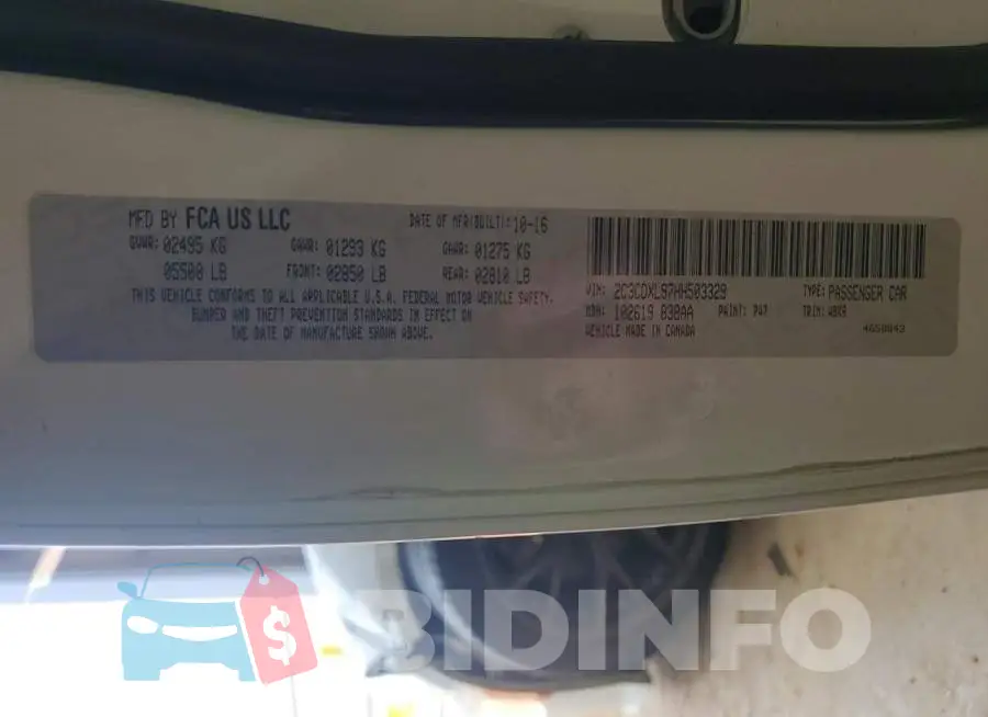 2C3CDXL97HH503329 Photo# 12