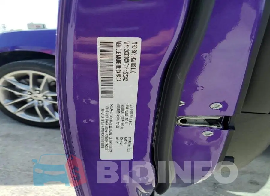 2C3CDXMG1PH625342 Photo# 12