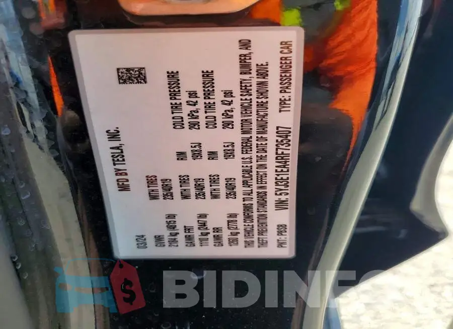 5YJ3E1EA4RF735407 Photo# 12