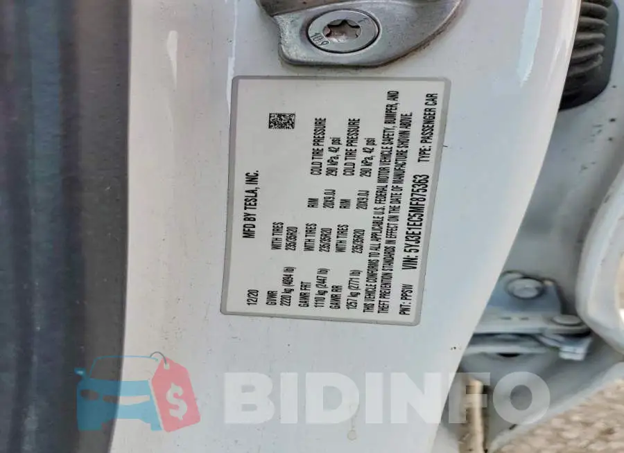 5YJ3E1EC5MF875363 Photo# 13
