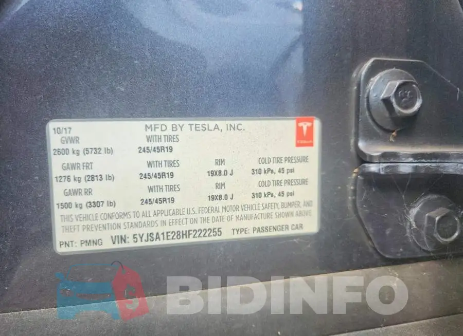 5YJSA1E28HF222255 Photo# 12