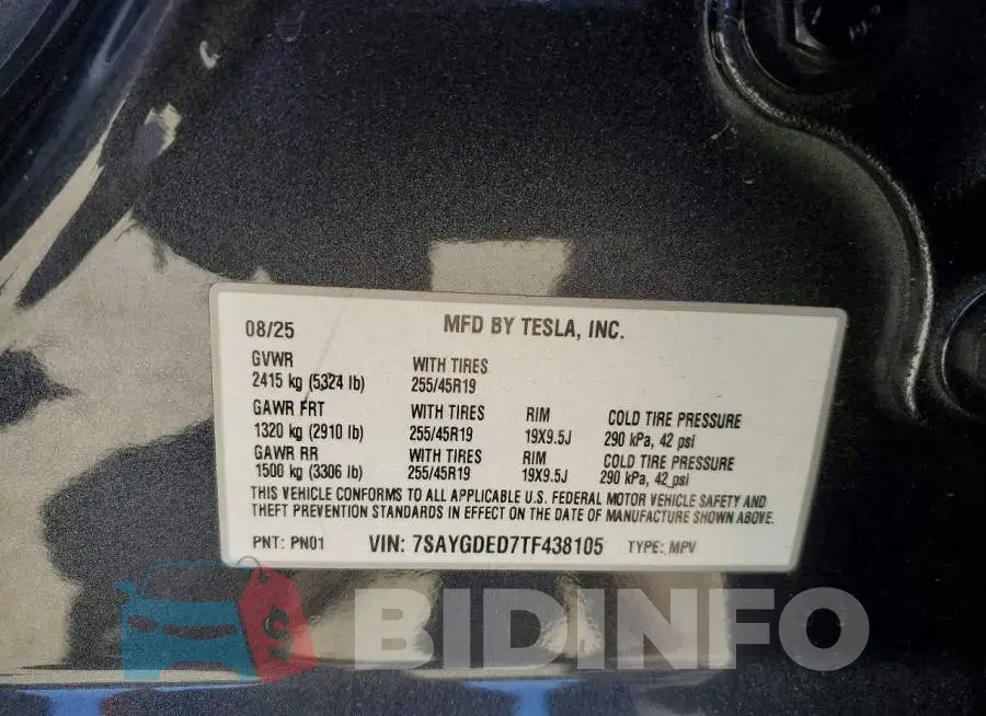 7SAYGDED7TF438105 Photo# 13