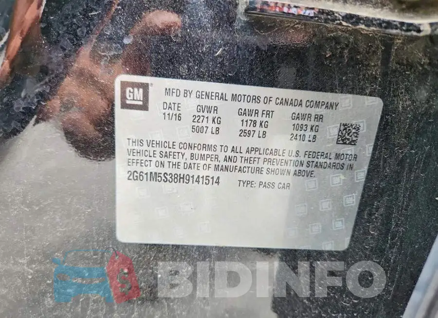 2G61M5S38H9141514 Photo# 13