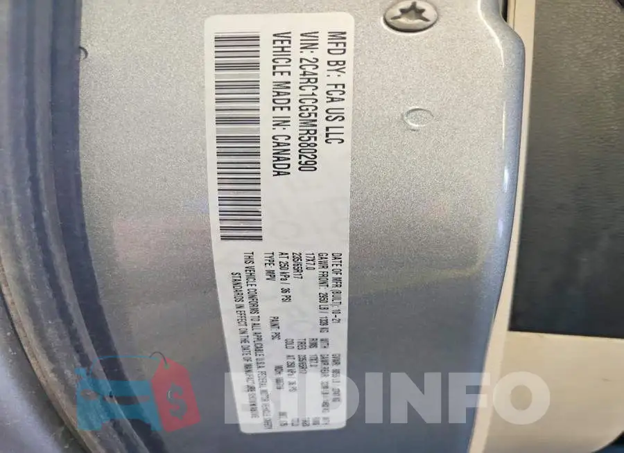2C4RC1CG5MR580290 Photo# 13