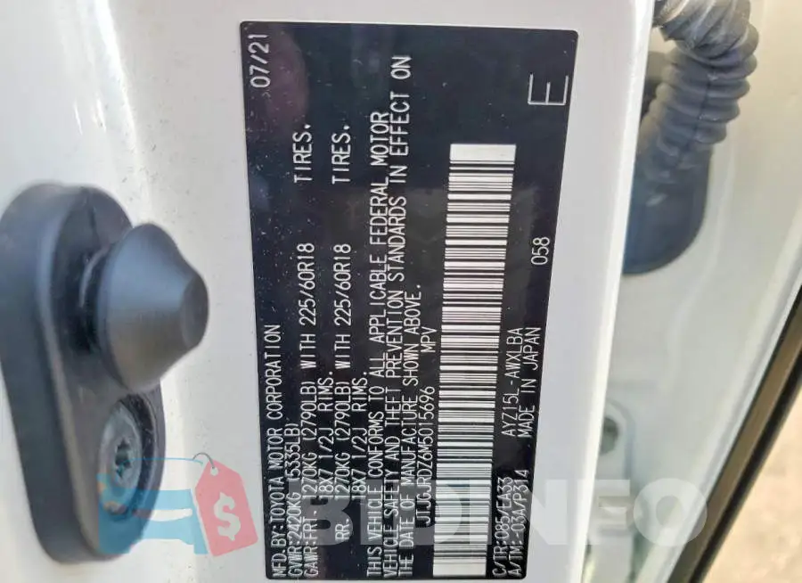JTJGJRDZ6M5015696 Photo# 13