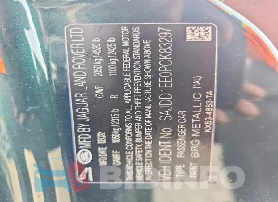 SAJDD1EE0PCK83297 Photo# 13
