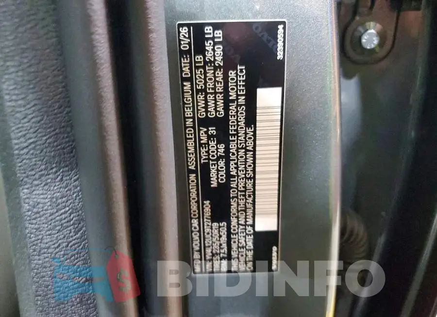 YV4L12UC9T2776904 Photo# 13