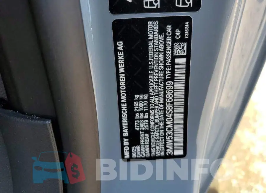3MW53CM04S8F68699 Photo# 12