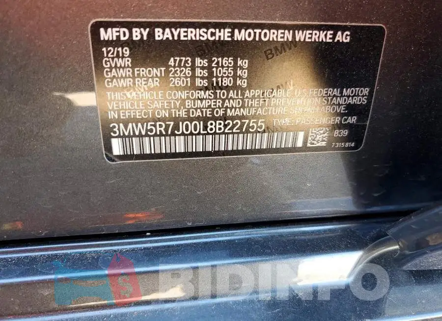 3MW5R7J00L8B22755 Photo# 12