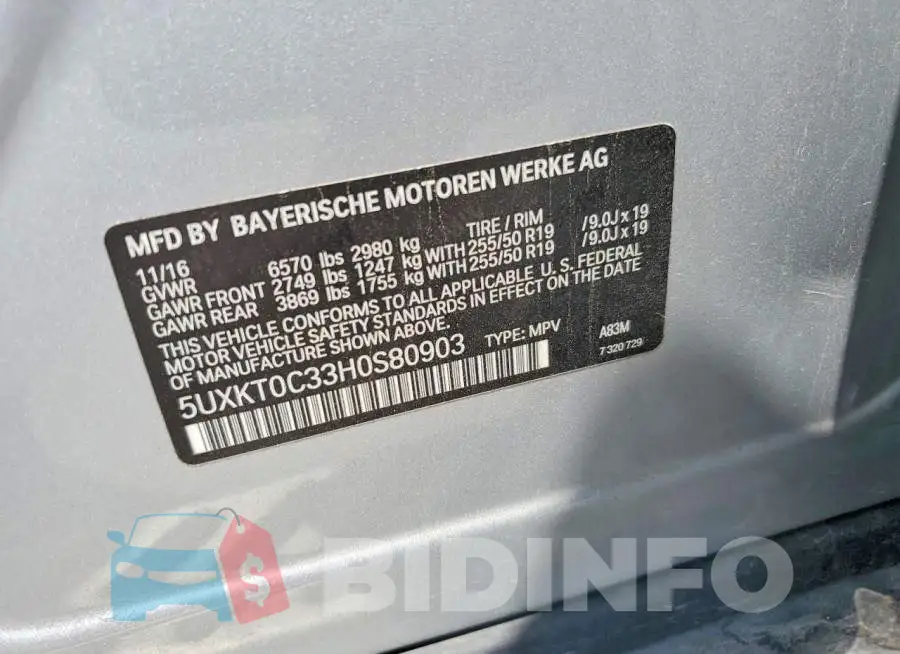 5UXKT0C33H0S80903 Photo# 13