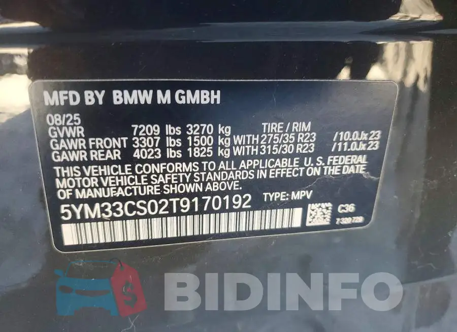 5YM33CS02T9170192 Photo# 13