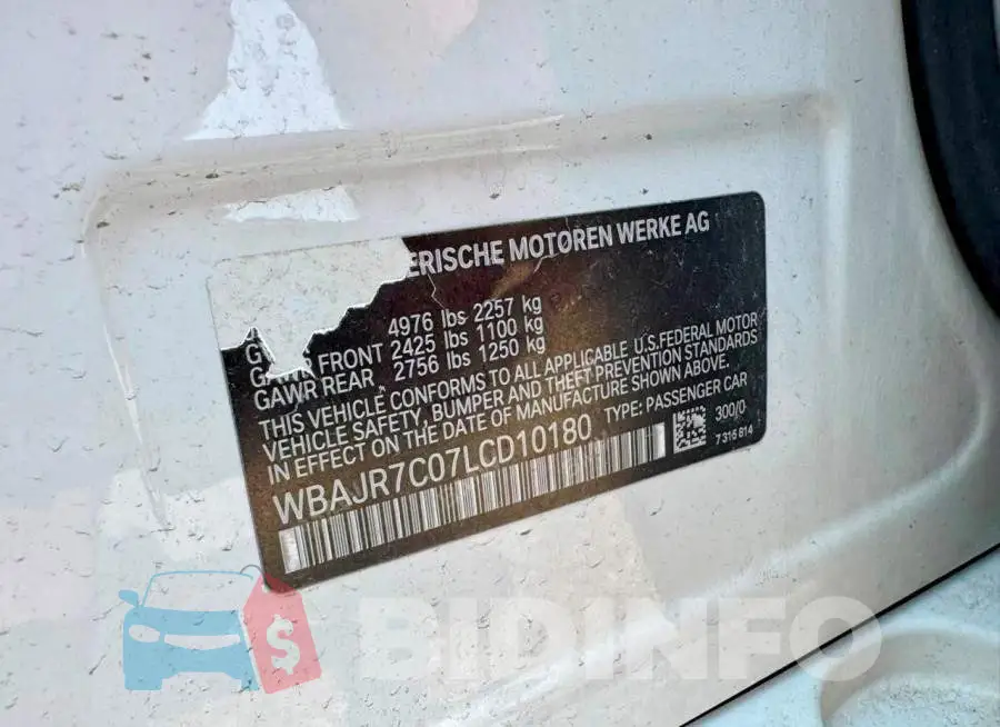 WBAJR7C07LCD10180 Photo# 10