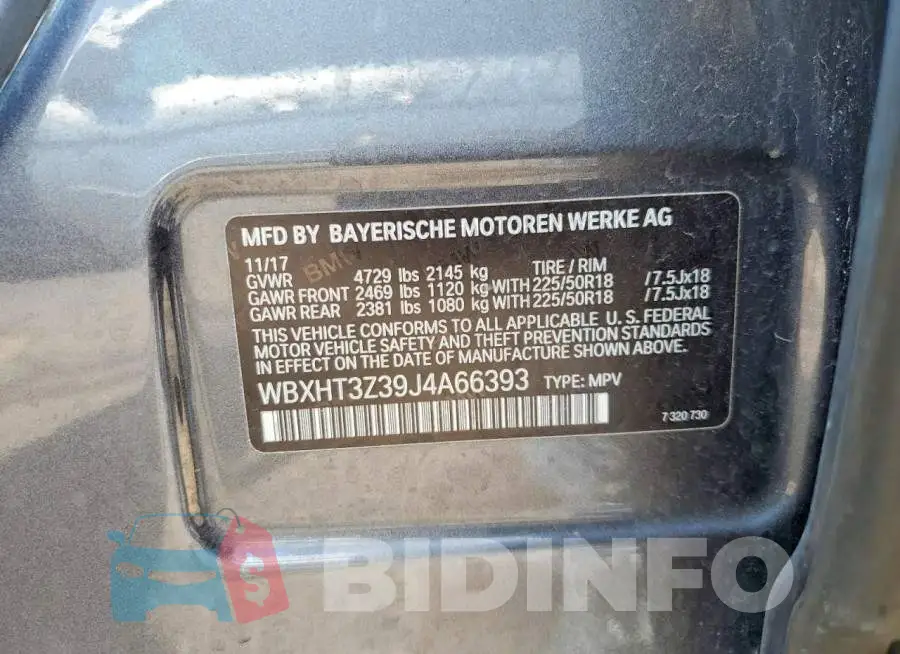 WBXHT3Z39J4A66393 Photo# 12