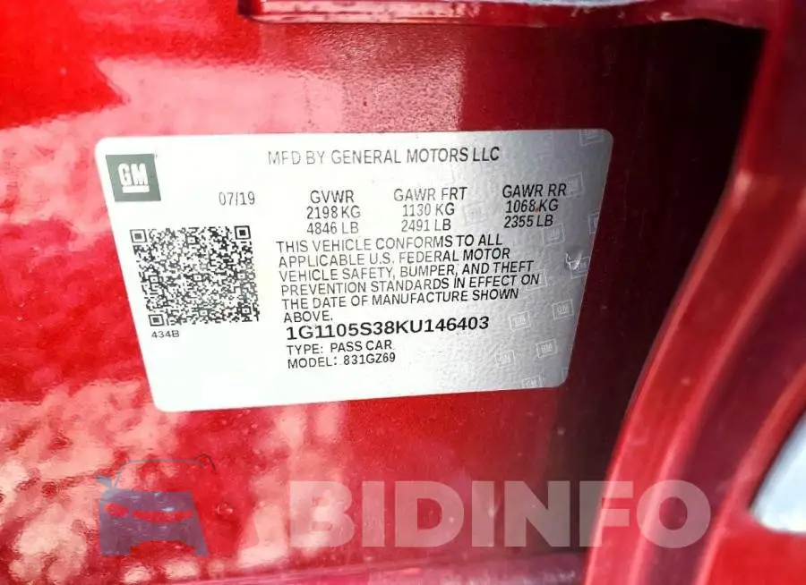 1G1105S38KU146403 Photo# 12