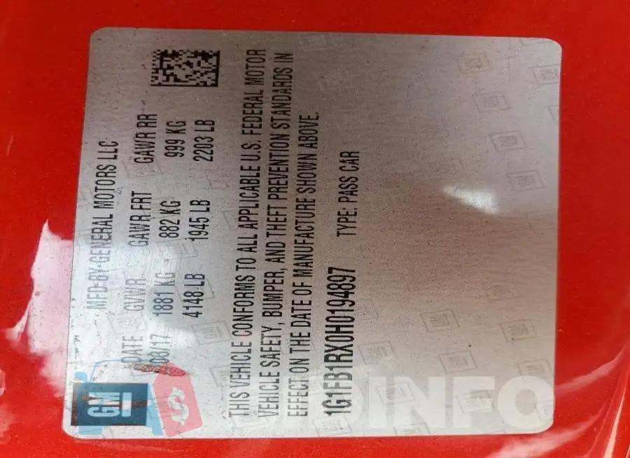 1G1FB1RX0H0194897 Photo# 12