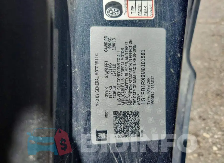 1G1FB1RX0M0101581 Photo# 12