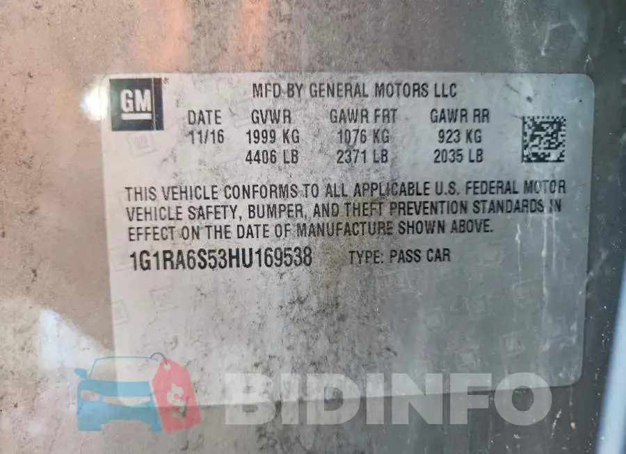 1G1RA6S53HU169538 Photo# 13