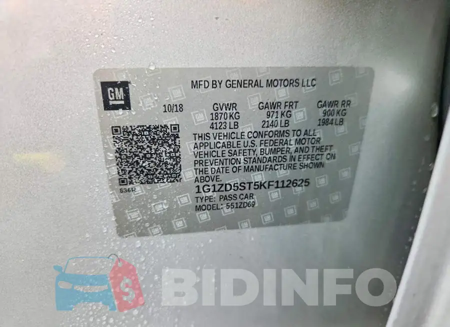 1G1ZD5ST5KF112625 Photo# 12