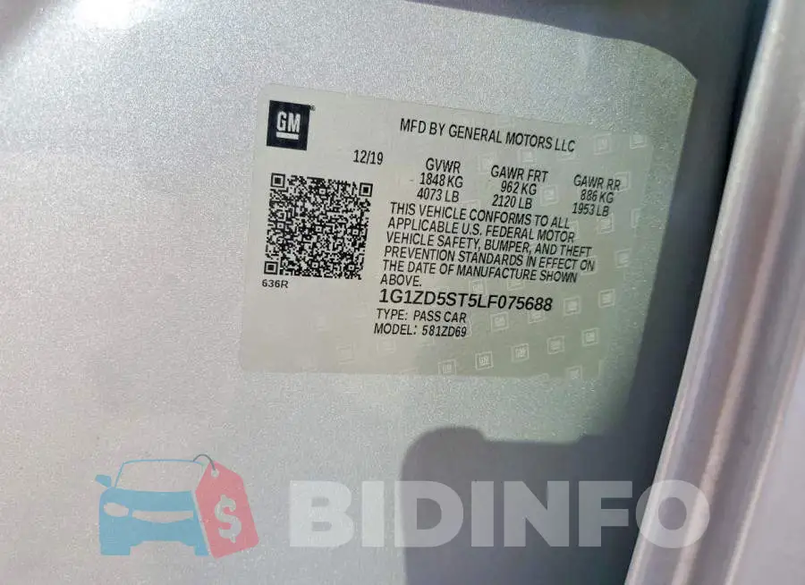 1G1ZD5ST5LF075688 Photo# 12