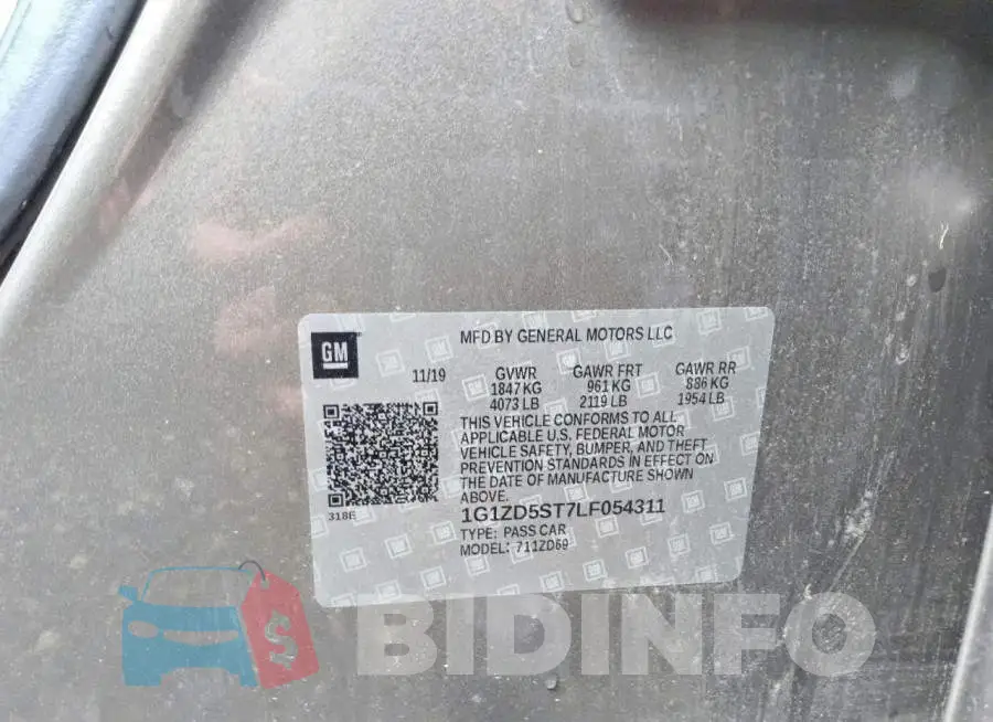 1G1ZD5ST7LF054311 Photo# 12