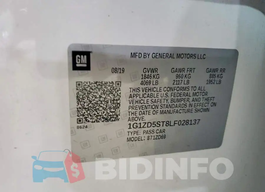 1G1ZD5ST8LF028137 Photo# 13