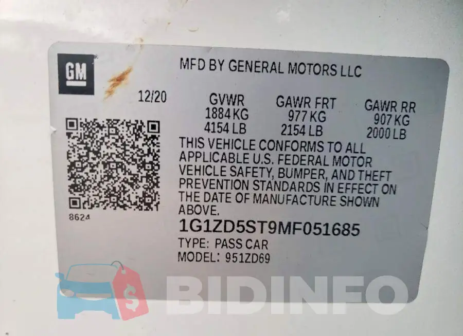 1G1ZD5ST9MF051685 Photo# 12