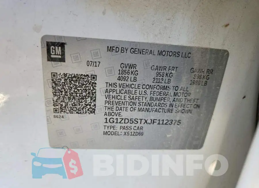 1G1ZD5STXJF112375 Photo# 12