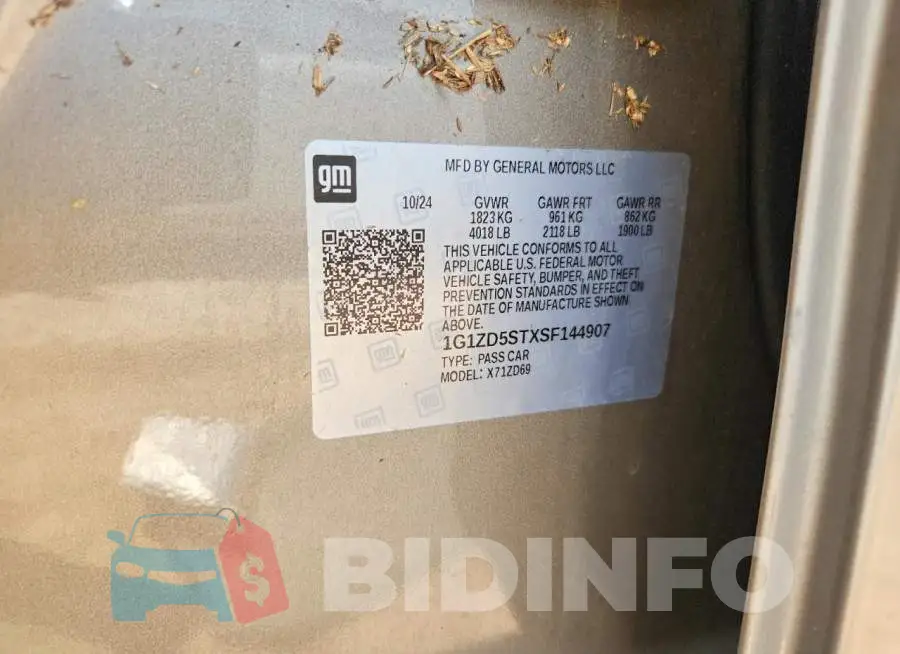 1G1ZD5STXSF144907 Photo# 12