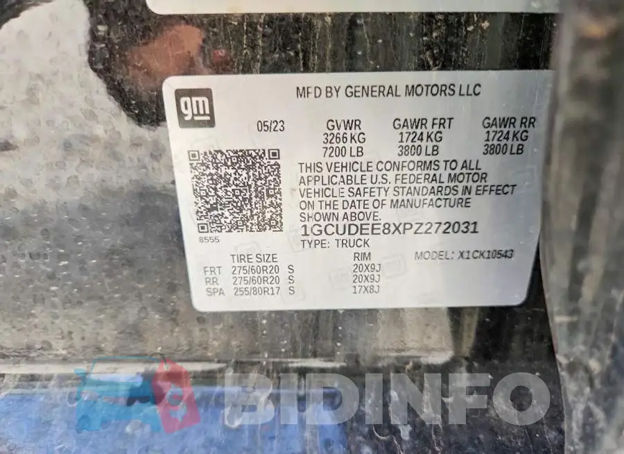 1GCUDEE8XPZ272031 Photo# 12