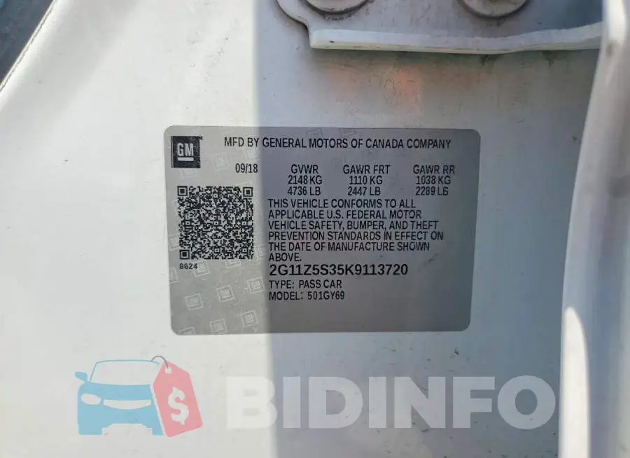 2G11Z5S35K9113720 Photo# 12