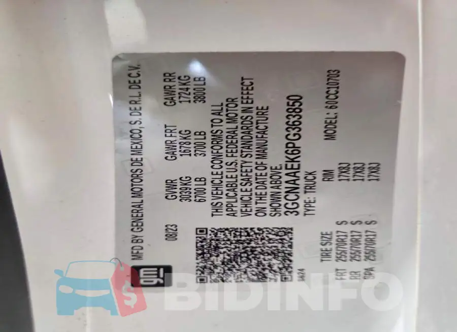 3GCNAAEK6PG363850 Photo# 12